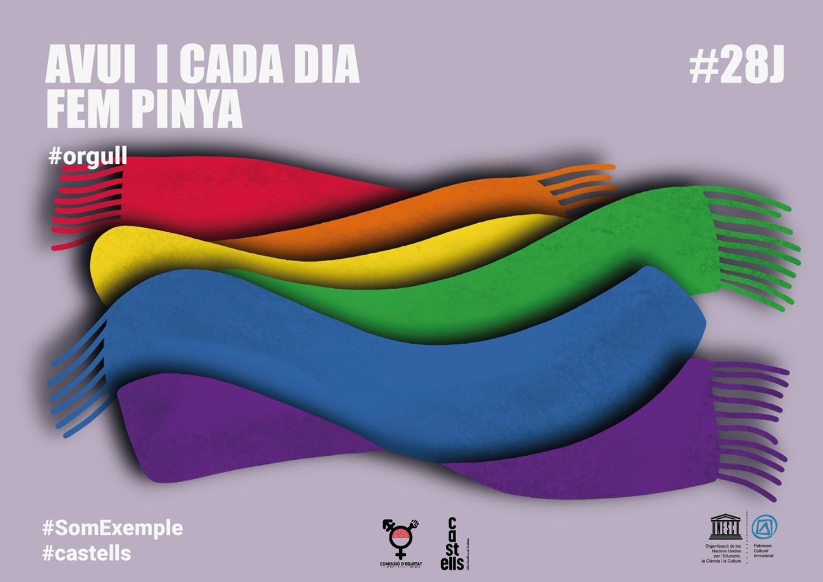 bordegassos's tweet photo. Als #castells som i estimem en mil colors, amb l'orgull de fer-ho lliurement.

#SomExemple #CastellsAmbOrgull #28J #orgull #Pride2023 🏳️‍🌈🏳️‍⚧️ https://t.co/9RFV28q4Cm