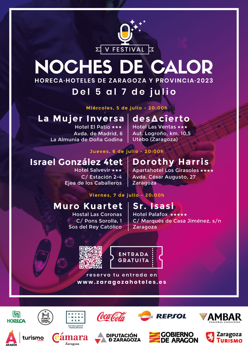 El festival “Noches de Calor”: conciertos gratis para potenciar la música aragonesa en directo bit.ly/3Pvvn63 #zaragoza