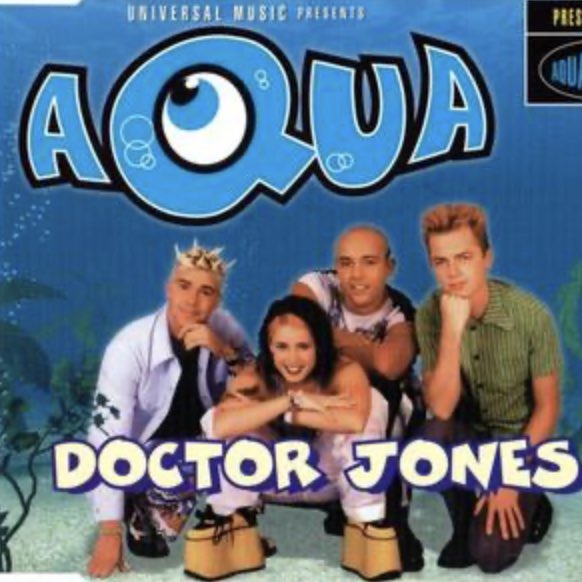 TobyonTV's tweet image. In 1997 Aqua released two singles, Barbie Girl &amp;amp; Doctor Jones, which are both massive film releases this summer #Popstradamus