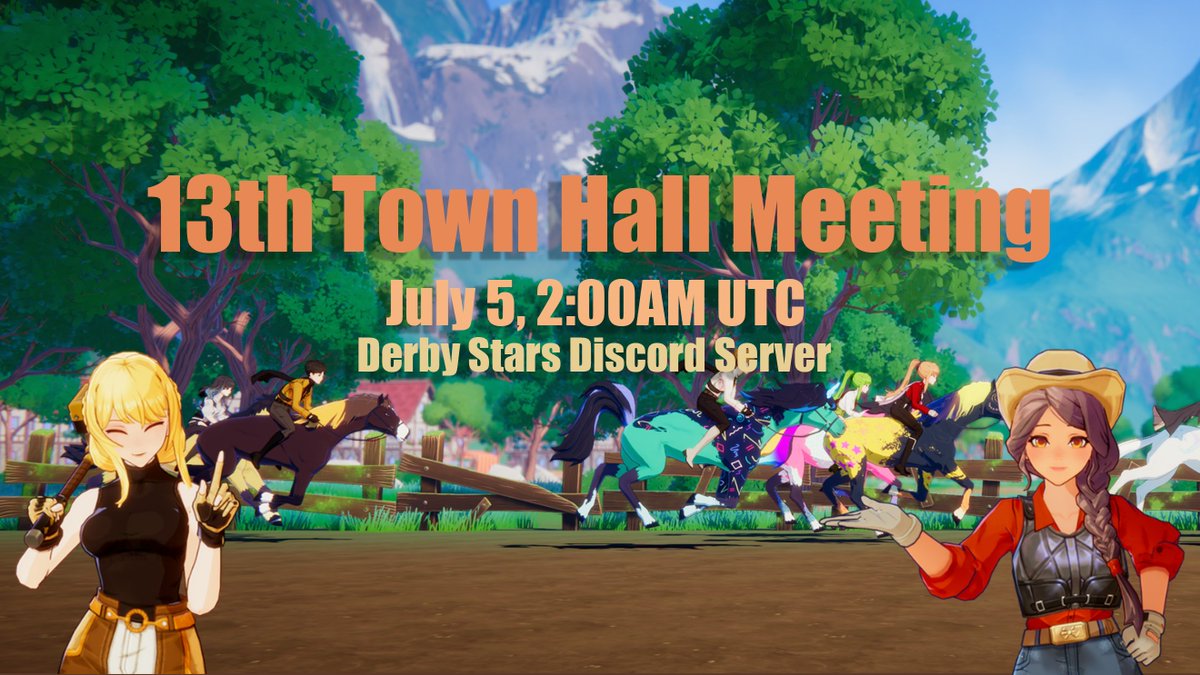 DerbyStars_HQ's tweet photo. <The 13th Townhall Meeting Announcement>

🌟AGENDA✨
1⃣New Features on Alpha Launch
2⃣Community Events

When: July 5th 02:00 UTC
Where: https://t.co/jGqMoEunKs

We invite you to leave your questions in our Discord server and engage in lively discussions with us. https://t.co/PcOWI9C3QP