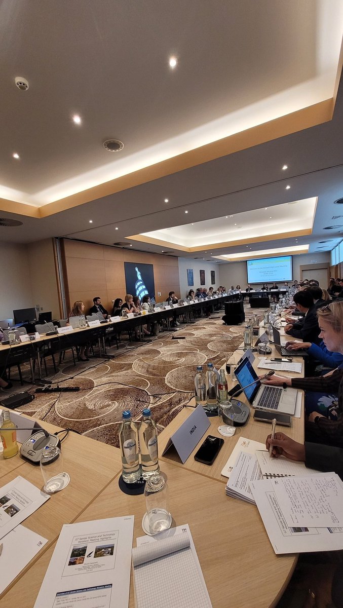 🚀 The 2nd High meeting on #principles/#values in international R&I #cooperation just kicked off! 47 countries & 10 international & stakeholder organisations around the table for a whole day.  Let the discussions begin! 
#EUGlobalApproach 🌍