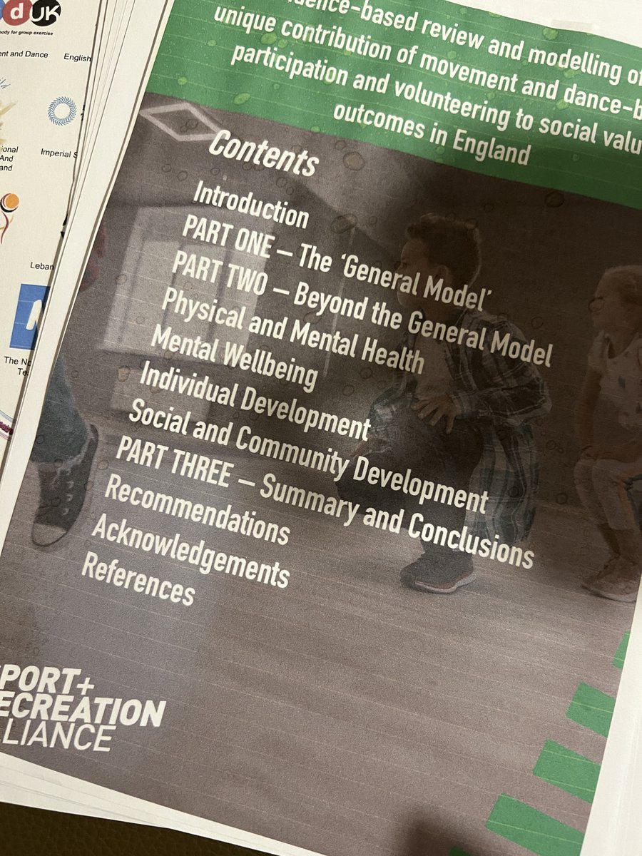 tracy_levy123's tweet photo. Thank you @LisaWainwright5 @Rick_Boardman and everyone @sportrectweets for making this happen. Movement &amp; dance often falls between the arts &amp; sports, this report shows that it delivers 5% of the total social value generated by community sport &amp;physical activity. #MovementDance https://t.co/kPthSg6eZK