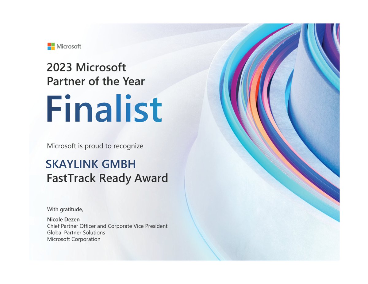 we_are_skaylink's tweet photo. 🎉🏆 Skaylink ist globaler “Partner of the Year” Finalist in der Kategorie “FastTrack Ready” für den Microsoft Inspire 2023 Award. 🙌🌟 Wir sind überglücklich und unglaublich #stolz auf unserer #FastTrack Team. 👏🙏
https://t.co/HQKdjp1xC7
#microsoftDE #wirsindpartner https://t.co/tNdIFe3kDm