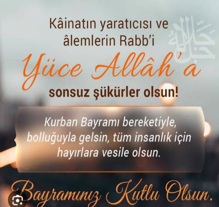Birlik, beraberlik içinde saygı ve sevgi çerçevesinde geçen küsleri barıştıran kalpleri ısıtan bir bayram olması dileğiyle.
