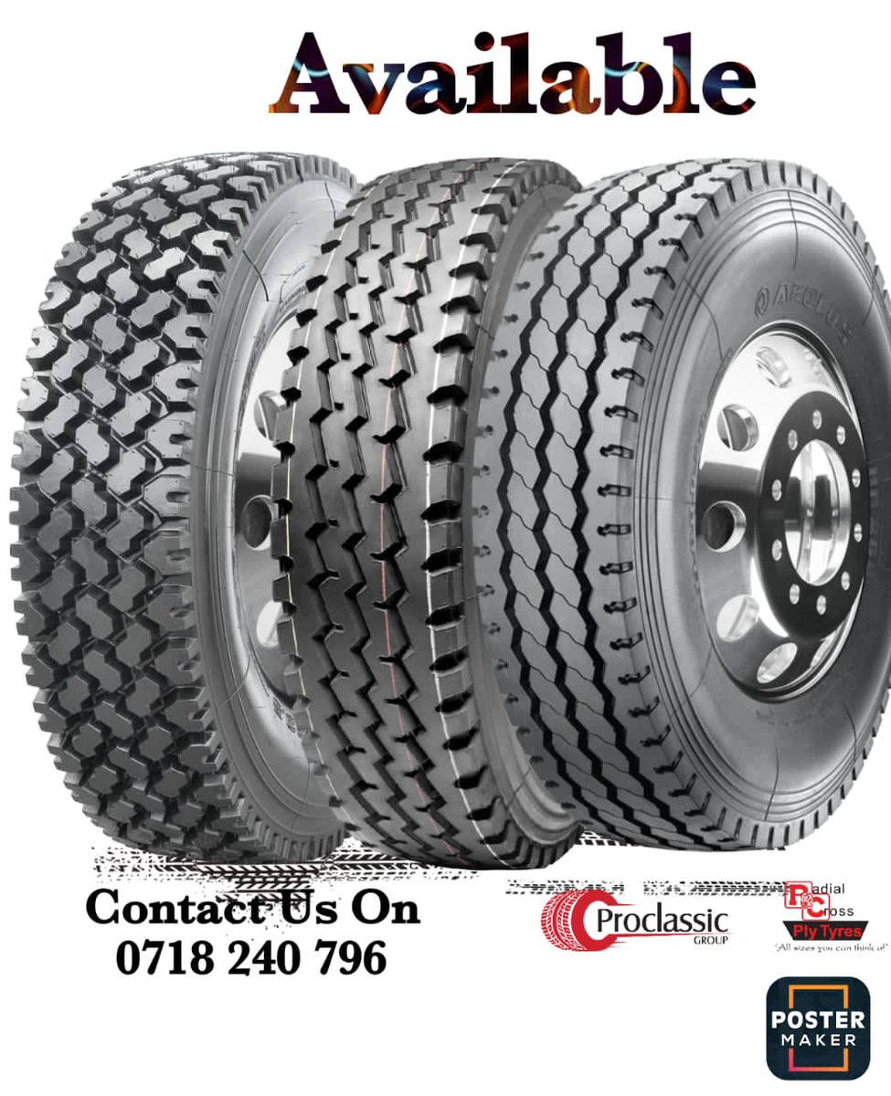 Truck tyres available,