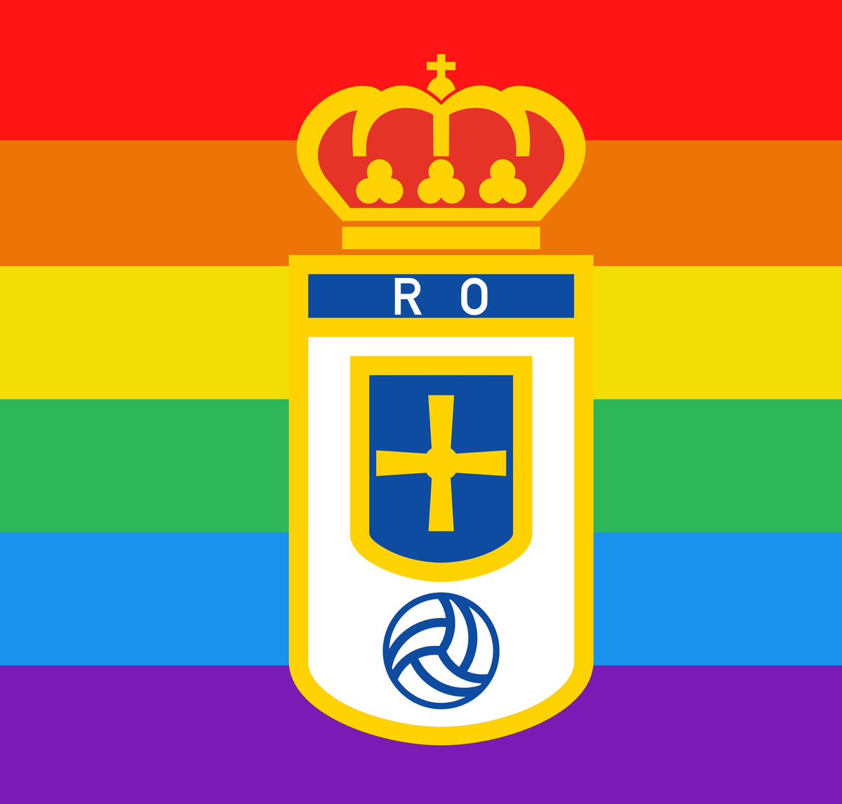 #DíaInternacionalDelOrgullo 🌈
#RealOviedo 🔵⚪️