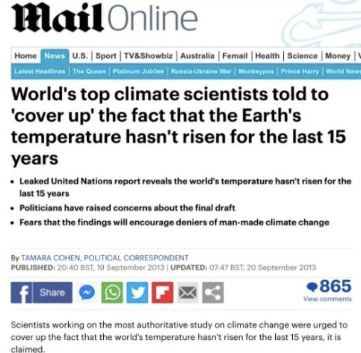 Man made climate change is a hoax. There is no climate emergency but an abundance of climate alarmism. #JeremyVine