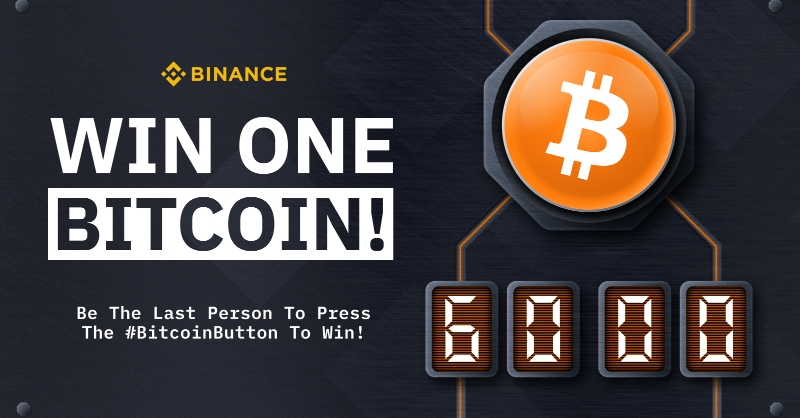 binance's tweet photo. If you won 1 #Bitcoin, what would you do with it?

Apparently there’s this game where you can press a button to win one.

I think it’s called #BitcoinButton