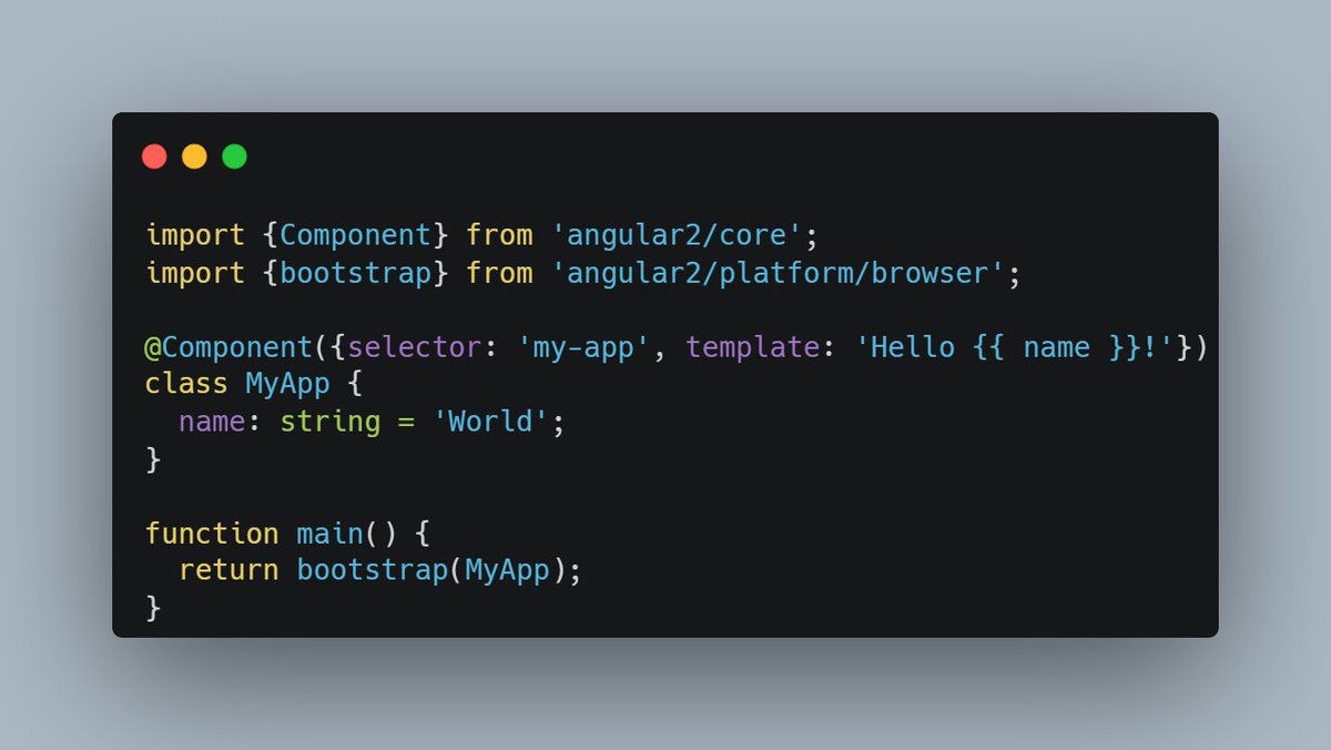 Working on the slides for a talk regarding #Angular Standalone APIs and look what I found 👀

v2.0.0-beta.0: How to bootstrap an Angular application. Does it remind you something? 🤓