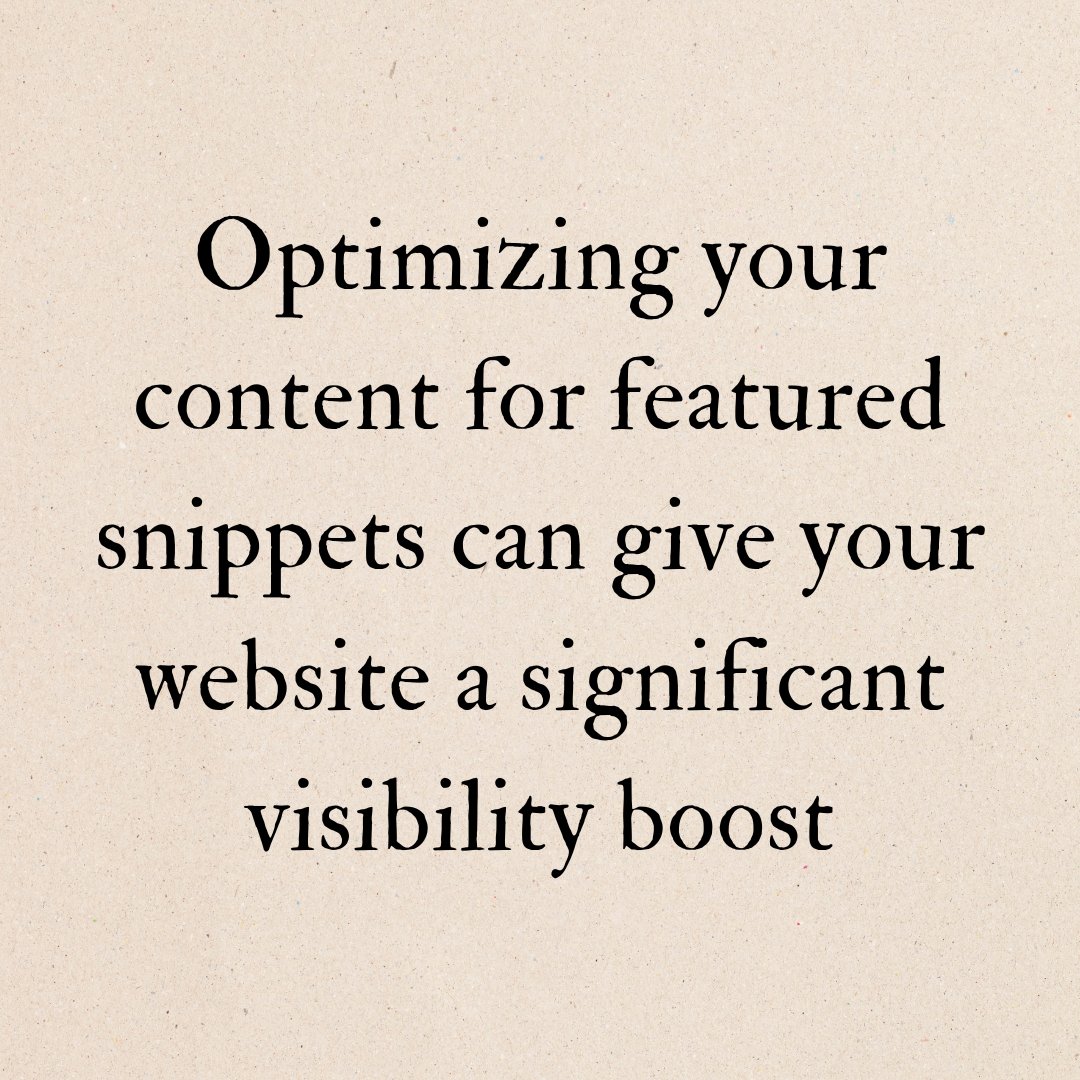emmamit42579102's tweet image. Optimizing your content for featured snippets can give your website a significant visibility boost. Craft concise, well-structured answers to common questions in your industry, and format them in a way that's easily scannable by search engines. #FeaturedSnippets #SEOWriting