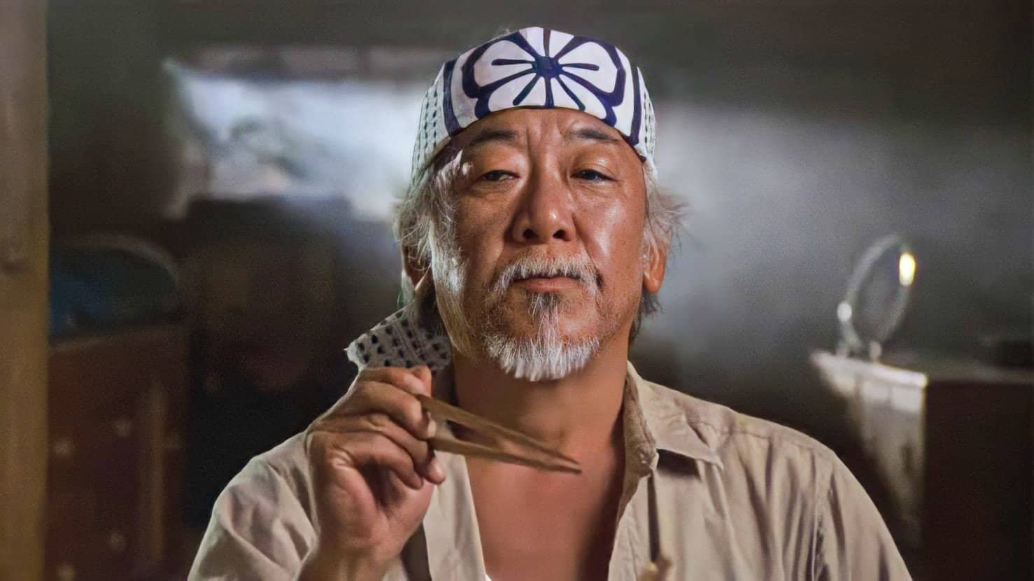 Happy Birthday to Pat Morita, Mr Miyagi himself, who would\ve turned 91 years old today. 

Rest in Peace. 