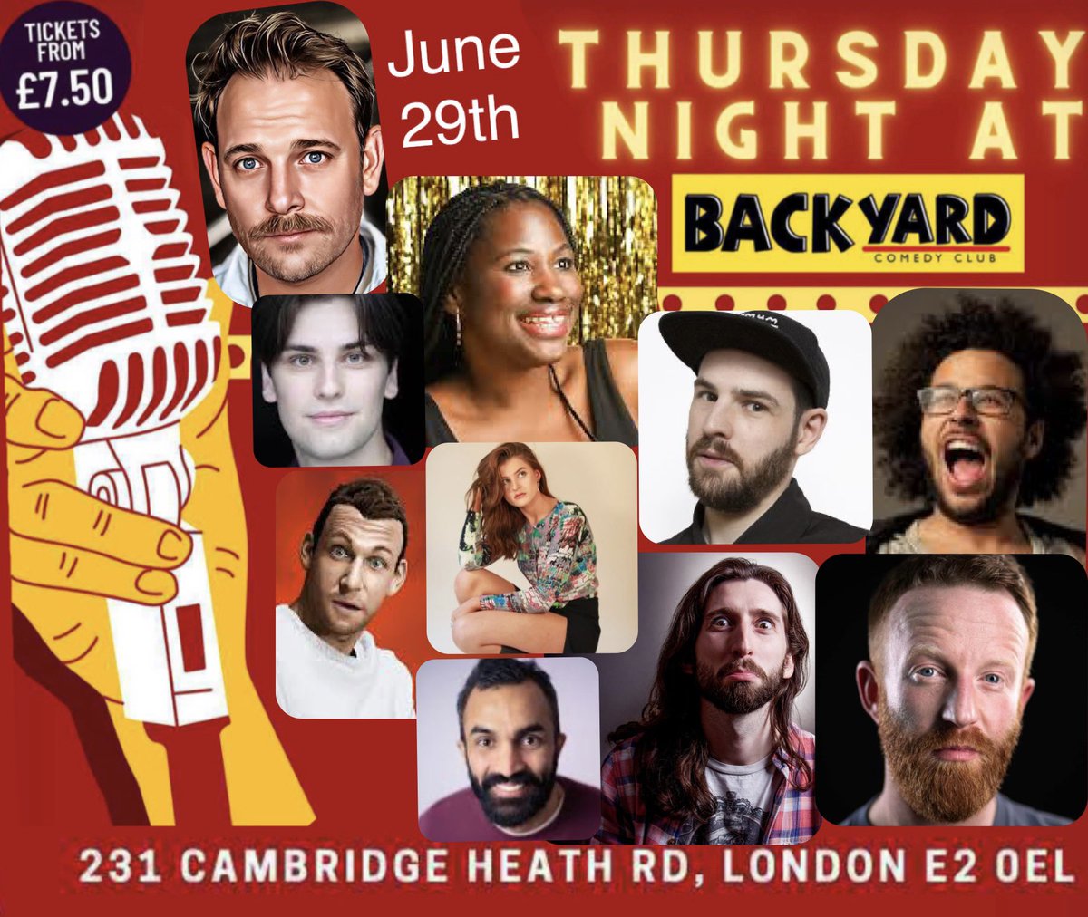 Hugely packed show of hilarious talent this Thursday @FreyaMallard @JayWHandley Joe Jacobs hosted by @DWhitney and special visiting American headliner MEKA MO and more. All for only £7:50 at @Backyard_Comedy backyardcomedyclub.co.uk/event/backyard…