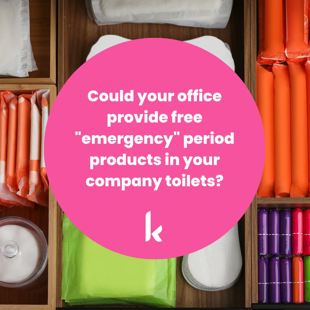 Little things can make a big difference. It doesn't cost much to stock the toilets with emergency period products. Some women might never use them. But to those who are caught out at work or who have menstrual health conditions, it can make all the difference. #periodtalk