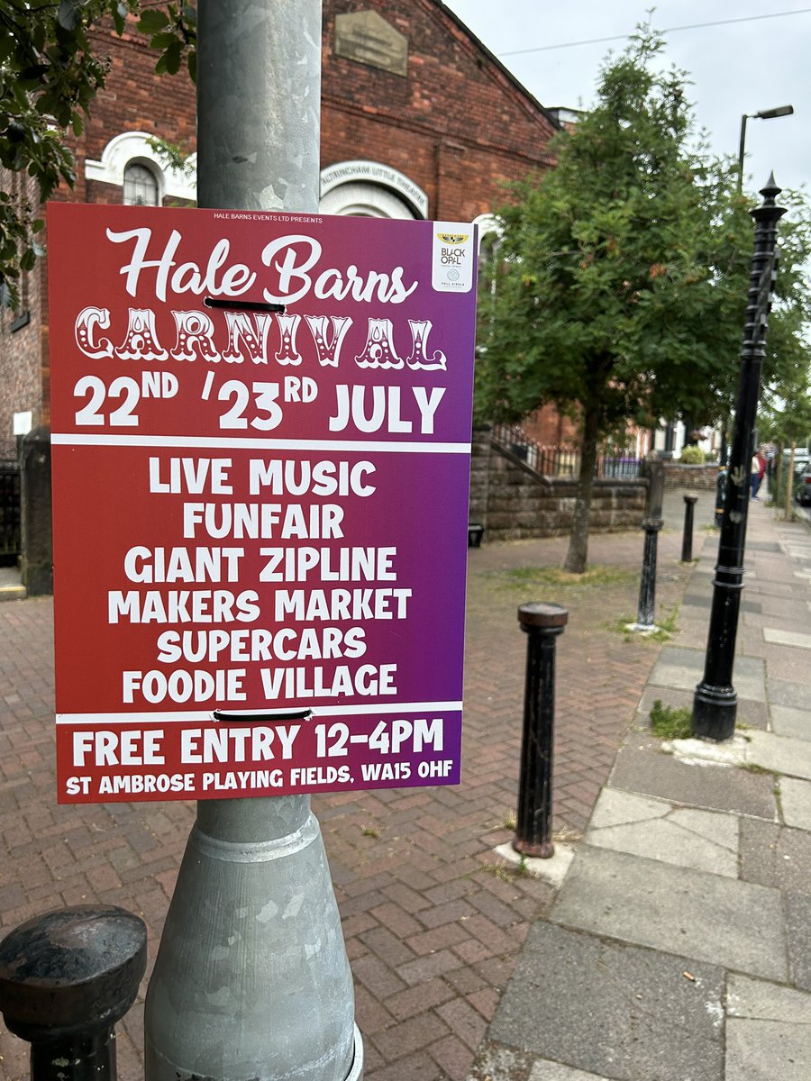 Next month.. 🥳 #HBCarnival #altrincham #HaleBarns #Cheshire #Manchester #Festival