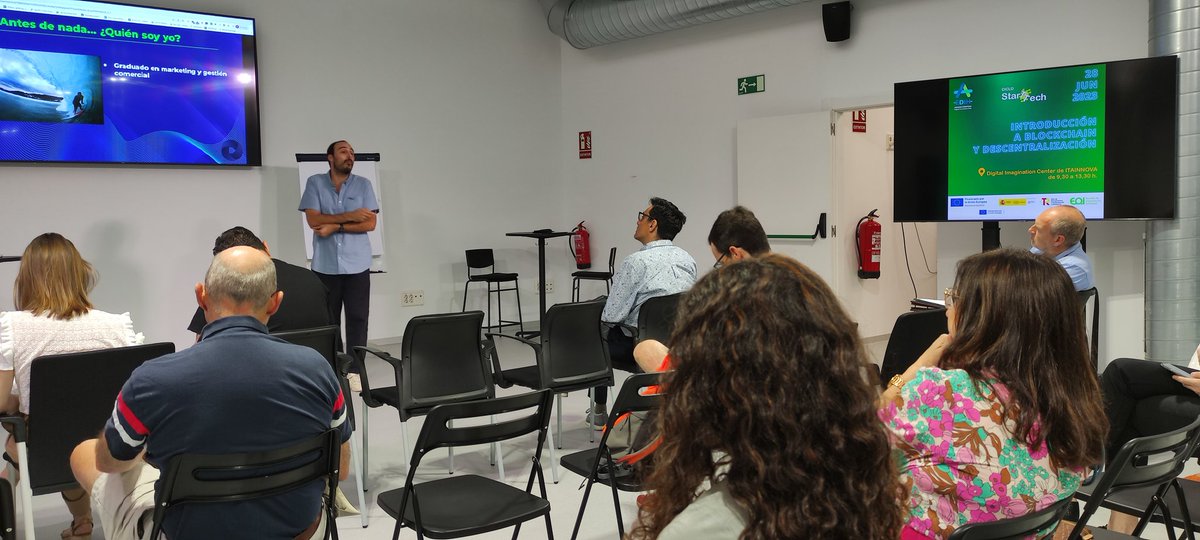 emprenderIAF's tweet image. Segunda sesión del ciclo StarTTech 2023 con Mario Azurza, Director de Formación de @tutellus realizado en @ITAINNOVA en el marco del @AragonDih #StarTTech @IAF_Aragon @GobAragon