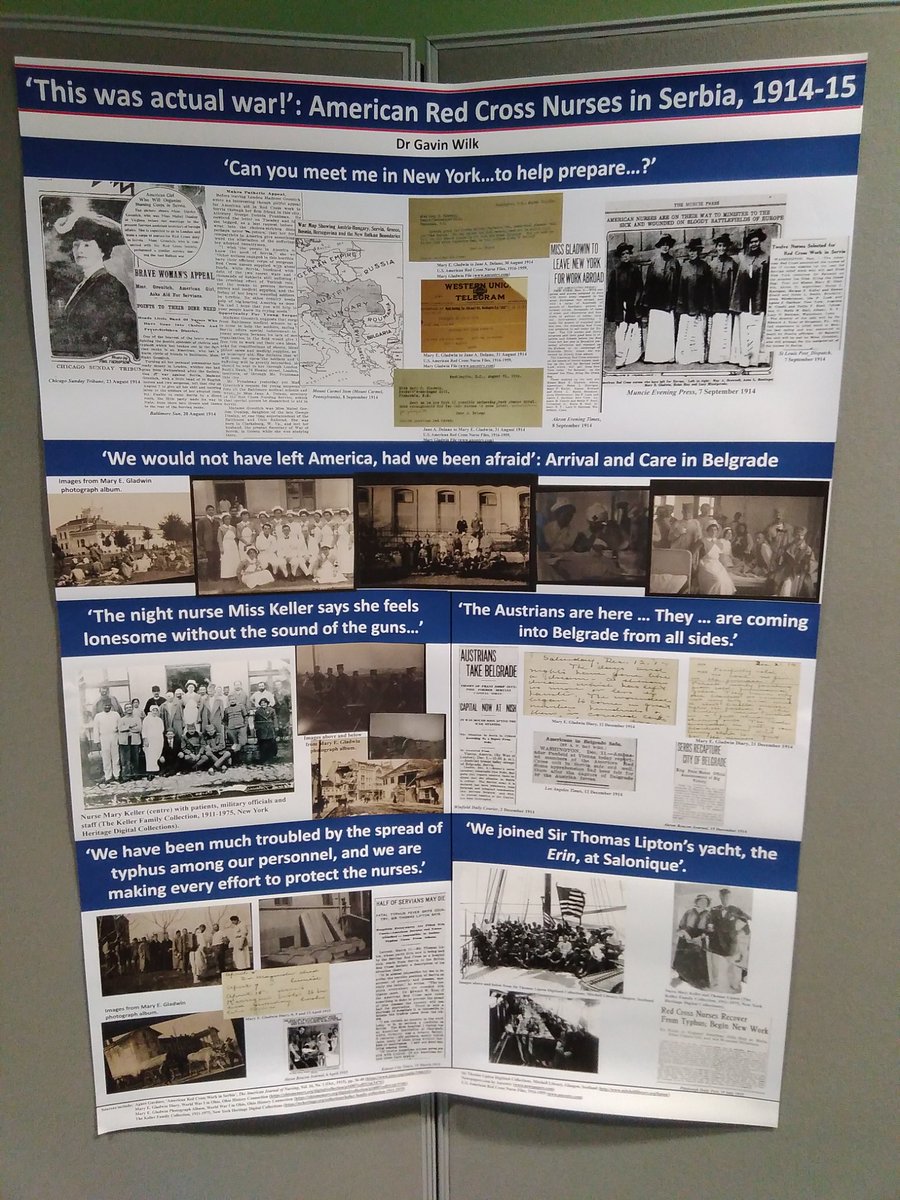 Very excited to be presenting a poster at the <a href="/UK_histnursing/">UK Association for the History of Nursing</a> Colloquium that details the important work of American Red Cross nurses in Serbia during 1914-15. #HistNursing #UKAHN #WW1