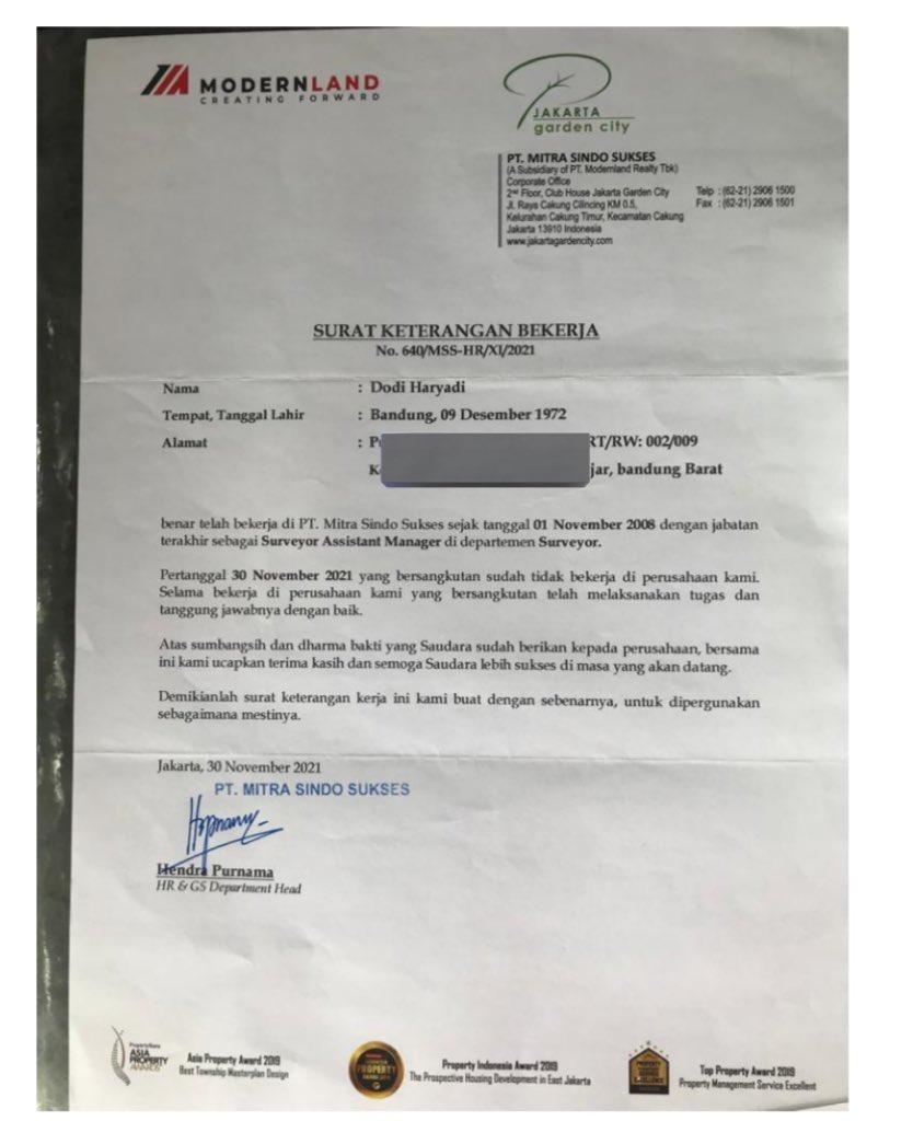 TWITTER PLEASE DO YOUR MAGIC🥹

Temen-temen aku mau minta tolong barangkali ada yang punya info/ lapangan pekerjaan buat ayahku yang udah 2 tahun ini jobless. Ayahku lulusan Teknik Geodesi ITB dengan pengalaman kerja terakhir seperti yang tertera pada gambar.