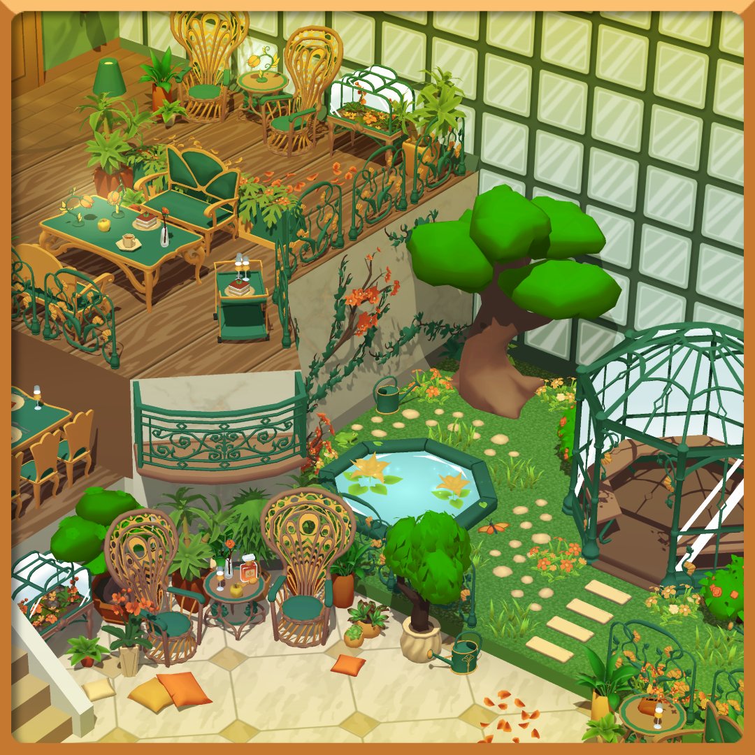 HotelHideaway's tweet image. We've built a room with new My Room items that are being released next month!

To see them, simply open up the Published Rooms window and search for 'Elegant Sun Room' ☀️