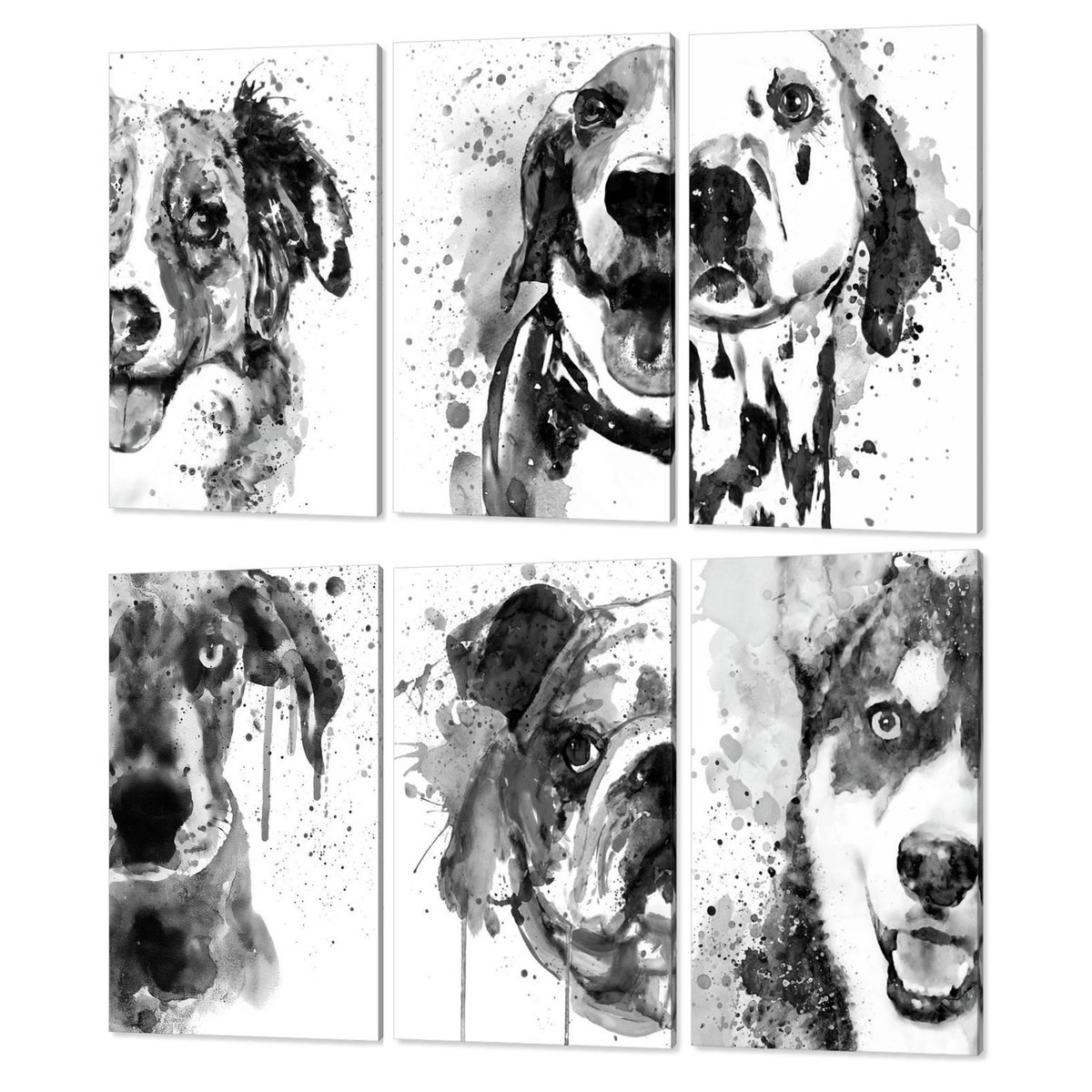 Many thanks to the buyer from Carlsbad, CA, who purchased six 24' x 36' canvas prints of various black and white half-faced dogs! 
fineartamerica.com/profiles/maria…
#dogs #blackandwhite #halfface #watercolorpainting #dogportrait #pets #canvasprint #wallart #artforsale #animalart #doglover