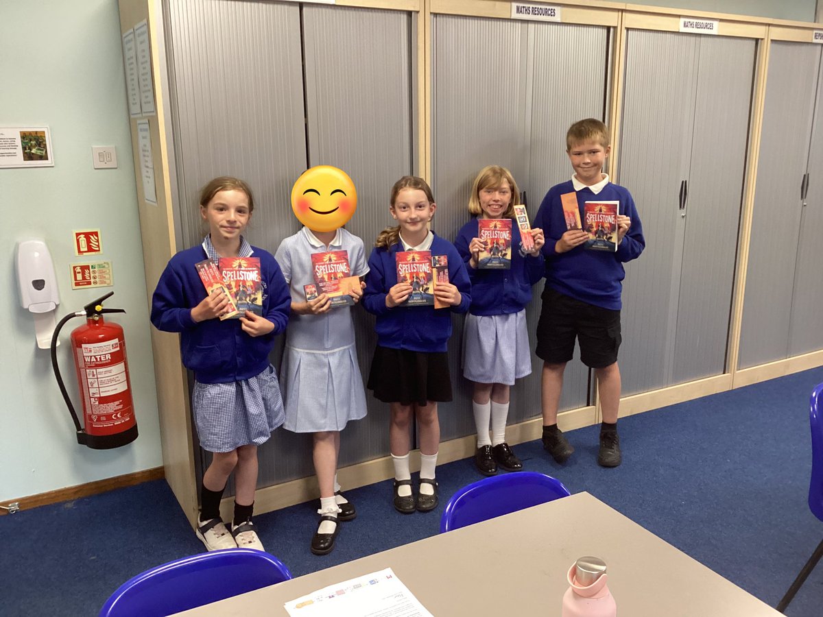 BirchwoodPrim's tweet photo. Well what a magical experience it was handing out 10 copies of the brand new book #spellstone by @mossmontmomery . The children can’t wait to get reading and tell me all about what happens. Thank you @WalkerBooksUK and @readingagency @SchoolsCat https://t.co/xjpcs1W4dM