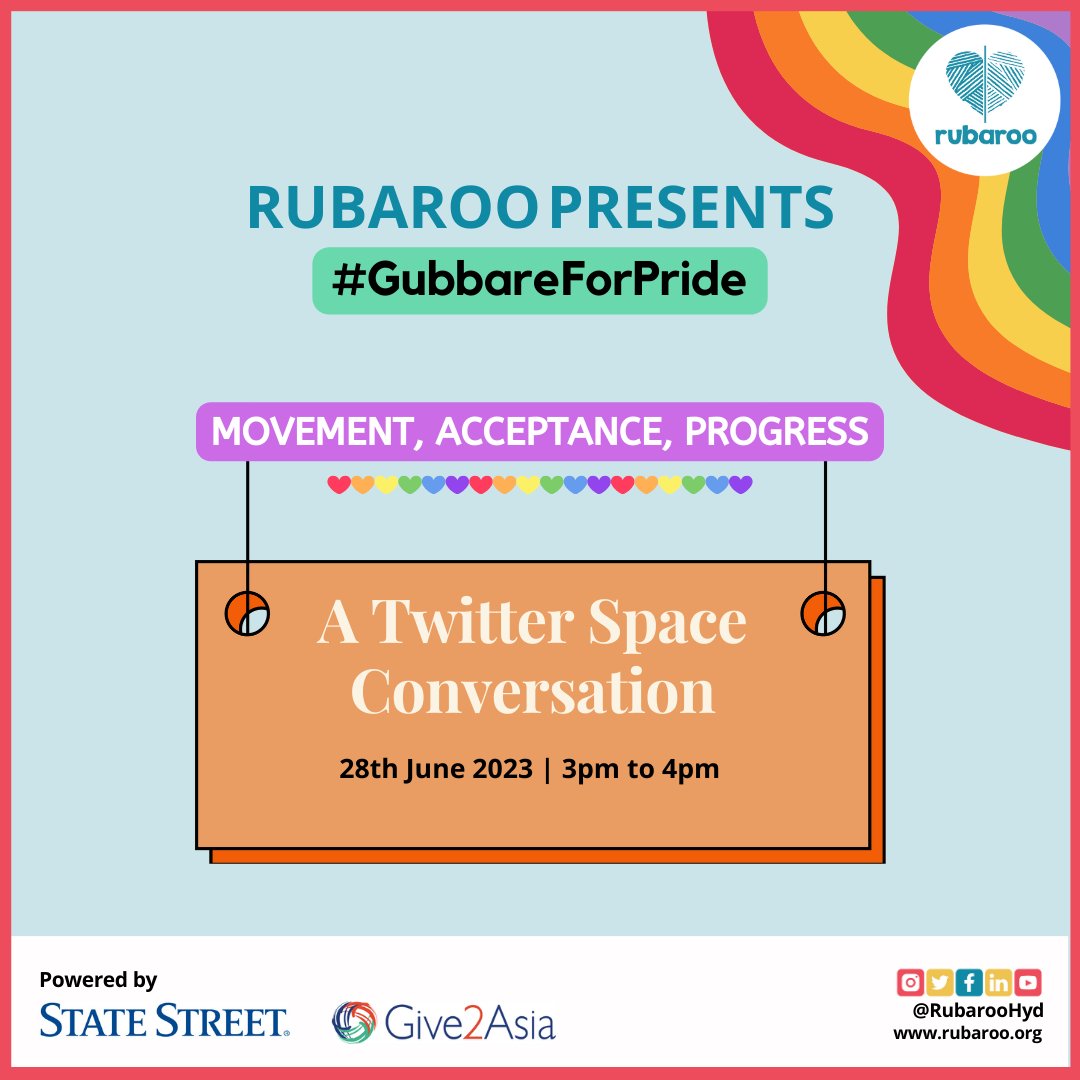RubarooHyd's tweet photo. #PrideActivism #CourageousConversations #EmergingLeaders #BreakingBarriers #ChallengingNorms #ShatteringLabels #AdvocatingForInclusion #CollaboratingForInclusion #TogetherForChange #GubbareForPride https://t.co/svBgnyC5zx