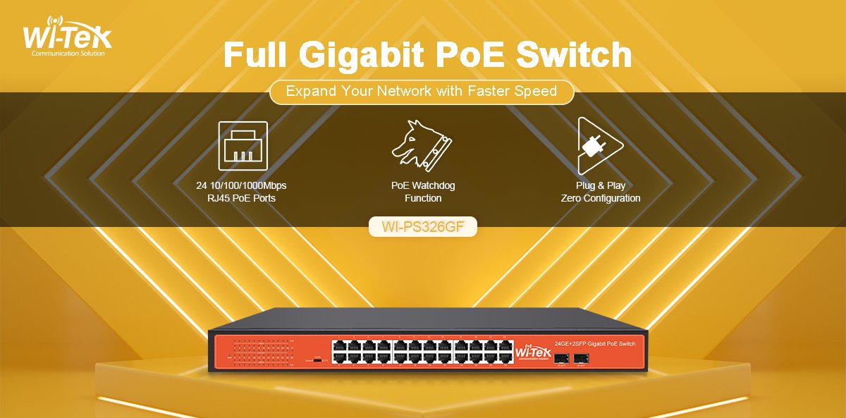 The function of WI-PS326GF is similar to that of WI-PS318GF and WI-PS310GF. If you need more RJ45 PoE ports, WI-PS326GF is a better choice.

#WiTek #CCTVSurveillance #CCTVSecurity #CCTV #smbmarketing #WiTekswitch #network #switch #poeswitch #poe #cloud #gigabitswitch