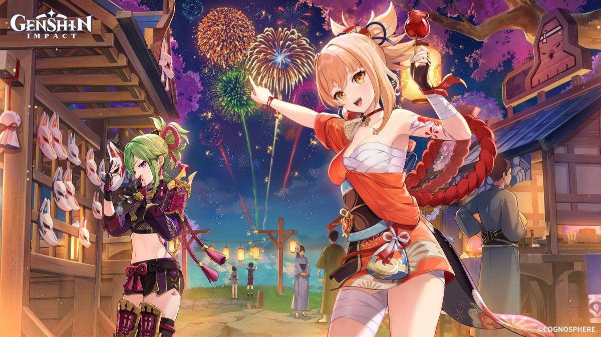 GIDailyUpdates's tweet photo. Yoimiya and Shinobu Enjoying the Fireworks

Genshin Impact Official Artwork

#Genshin #GenshinImpact #Genshintwt #Kuki #Yoimiya https://t.co/UvZBf3hTbY