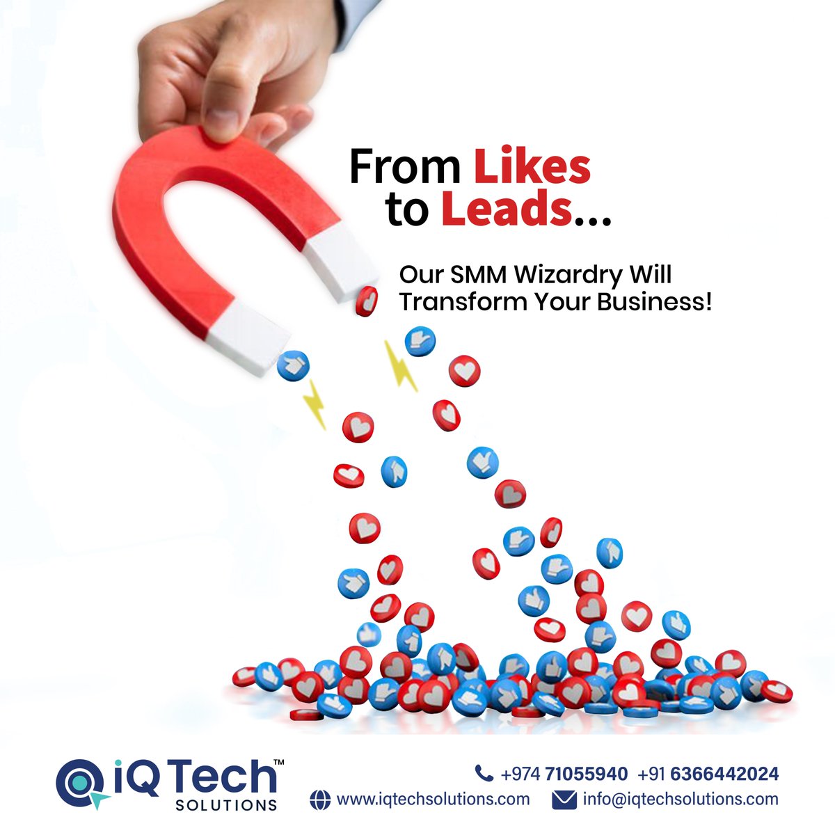 Iqtechsolutions's tweet image. 𝐖𝐢𝐭𝐧𝐞𝐬𝐬 𝐭𝐡𝐞 𝐒𝐨𝐜𝐢𝐚𝐥 𝐌𝐞𝐝𝐢𝐚 𝐓𝐫𝐚𝐧𝐬𝐟𝐨𝐫𝐦𝐚𝐭𝐢𝐨𝐧! 𝐅𝐫𝐨𝐦 𝐋𝐢𝐤𝐞𝐬 𝐭𝐨 𝐋𝐞𝐚𝐝𝐬, 𝐢𝐐- 𝐓𝐞𝐜𝐡 𝐒𝐨𝐥𝐮𝐭𝐢𝐨𝐧𝐬' 𝐒𝐌𝐌 𝐖𝐢𝐳𝐚𝐫𝐝𝐫𝐲 𝐰𝐢𝐥𝐥 𝐭𝐚𝐤𝐞 𝐲𝐨𝐮𝐫 𝐛𝐮𝐬𝐢𝐧𝐞𝐬𝐬 𝐭𝐨 𝐧𝐞𝐰 𝐡𝐞𝐢𝐠𝐡𝐭𝐬!
#SMM #socialmediamarketing