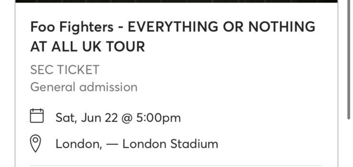 KateLids's tweet photo. Absolute shit show this morning BUT WE DID IT! @foofighters  🎉🎉🎉🎉🎉 https://t.co/VW4KKX229L