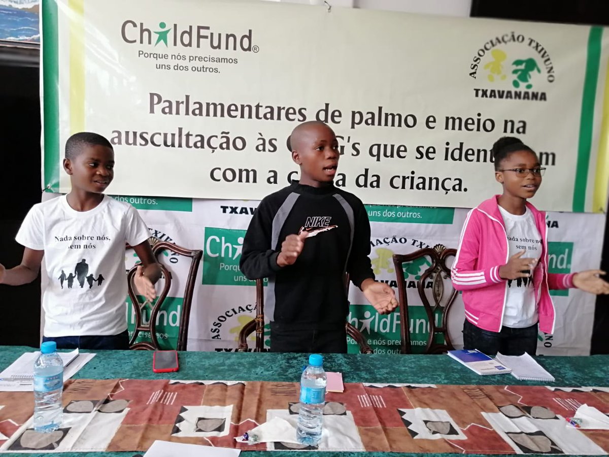 ChildFundMoz's tweet photo. ChildFund, through its local partner ATTV, co-organized the consultation meeting for NGOs working with children.  

This is an annual exercise carried out by the child's parliament to assess the child's satisfaction versus the projects implemented by NGO´s for their well-being. https://t.co/deXCTzE6Yv