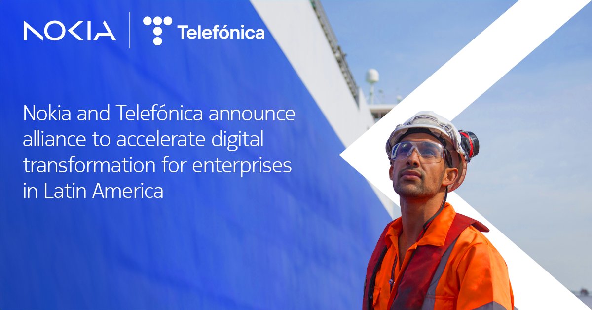 Together with Movistar Empresas, a <a href="/Telefonica/">Telefónica</a> company, we are accelerating the digital transformation in Latin America. 

Learn more about this strategic alliance here: nokia.ly/432BkKH