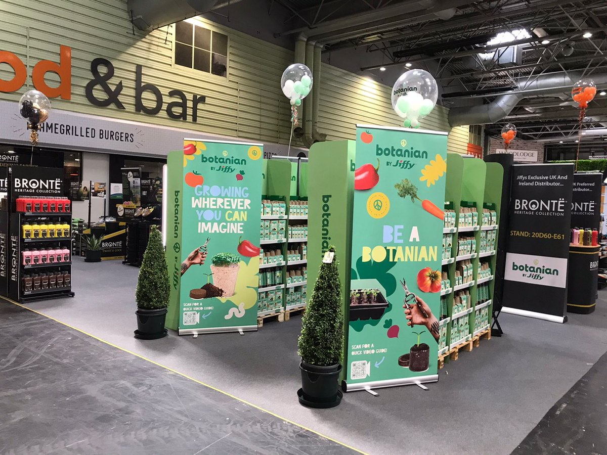 BronteHeritage's tweet photo. What a great 1st day, we are looking forward to day 2! If you're attending @Glee_Birmingham come and meet the team and find out about the fantastic new 'Botanian' products by @JIFFYGROUP , and pick up some free samples! You can find us in Hall 8-20, Stand: 20D60-E61. #glee2023 https://t.co/XAkaYmnIiQ