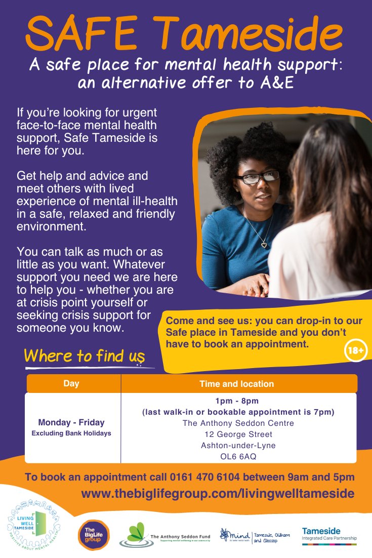 tasfund's tweet photo. ⏰ Just 2 days left to apply! Join us as a Peer Support Worker at SAFE Tameside. 

Your experience in #MentalHealth support could change lives in our community. 

Don't wait, apply now! 

#Hiring #MentalHealthJobs #SAFETameside #Charity #CharityJobs https://t.co/abmaQYL0qA