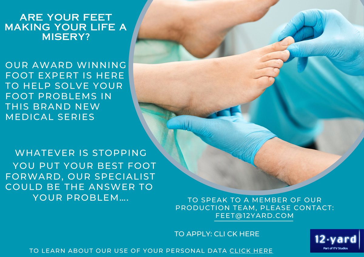 To apply follow the below link: 
eu.castitreach.com/.../thefootfix…
 🦶👣👟😄
