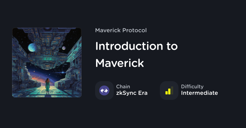 ✨ NEW ZKSYNC QUEST ✨

<a href="/mavprotocol/">Maverick Protocol</a> is building DeFi infrastructure focused on increasing capital efficiency through a novel AMM.

Make your first swap today!

l3.xyz/Maverick
