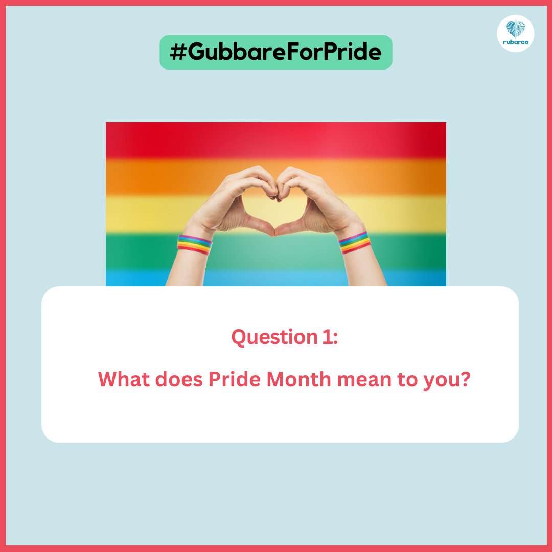RubarooHyd's tweet photo. Question 1 of #GubbareForPride
What does Pride Month mean to you?
#PrideActivism #CourageousConversations #EmergingLeaders #CollaboratingForInclusion #BreakingBarriers #ChallengingNorms #ShatteringLabels #AdvocatingForInclusion #TogetherForChange #AgentsofIshq #Yuvaa #JQC https://t.co/OnUQmTBsty