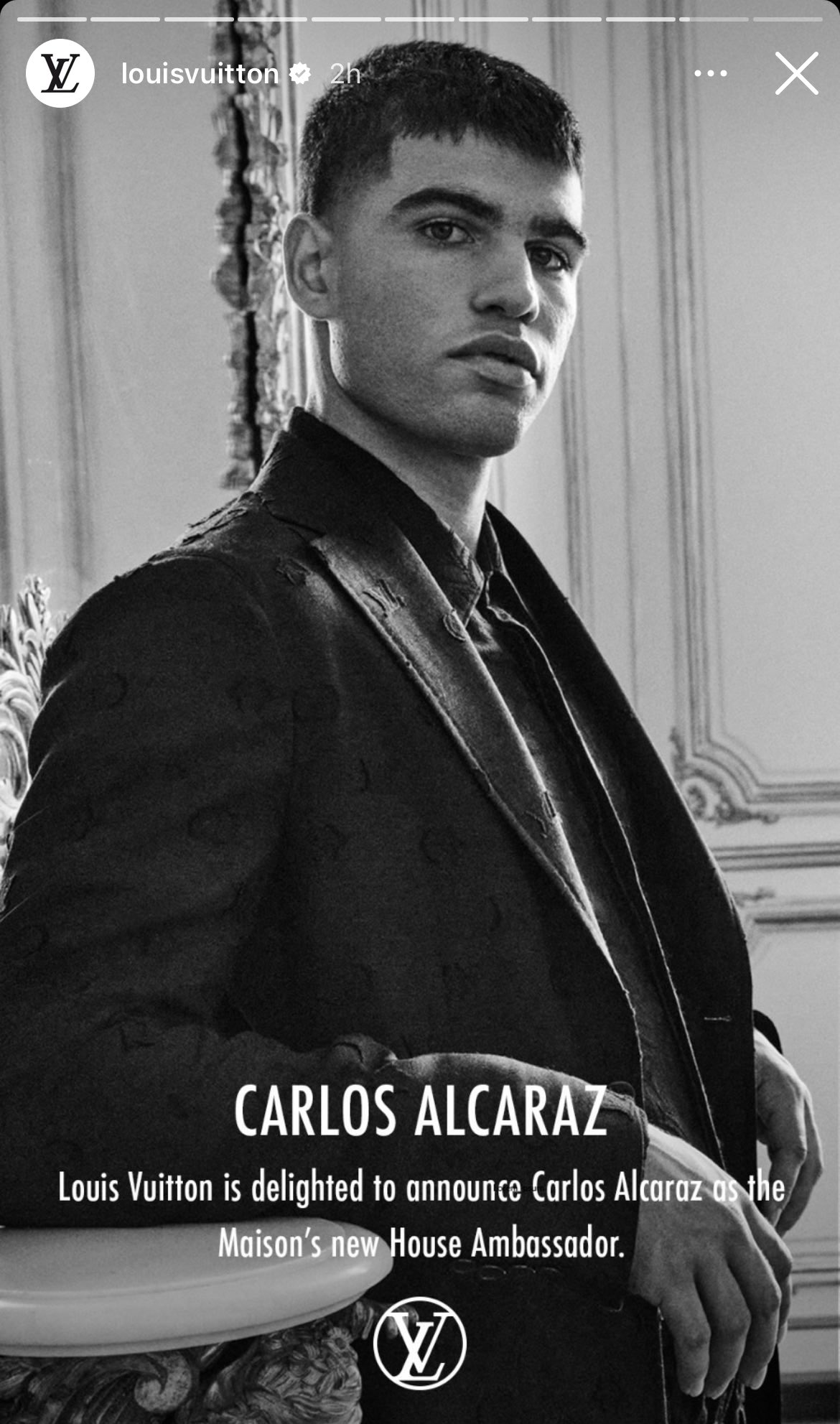 Louis Vuitton Carlos Alcaraz: newest house ambassador 