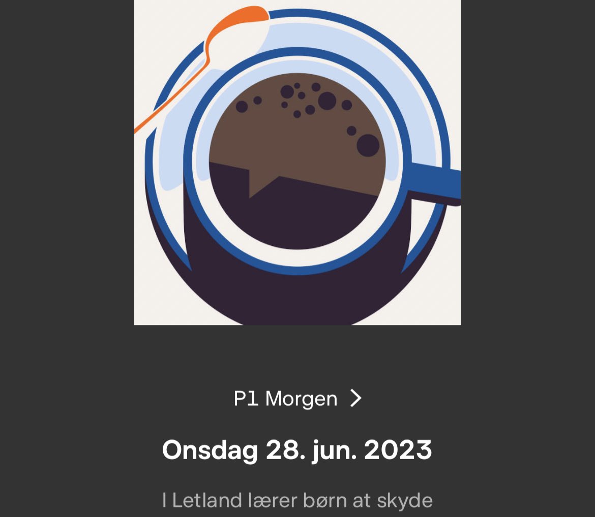 Har været i @P1Morgen og tale om, da <a href="/runeoee/">Rune Øe</a> og jeg var i Letland og besøge landets »største militærorienterede bevægelse« for børn og unge. En rejse, jeg sent vil glemme.

Lyt med fra 1:40:28 dr.dk/lyd/p1/p1-morg… 

Eller læs med hos <a href="/berlingske/">Berlingske</a> her berlingske.dk/europa/i-en-sk…