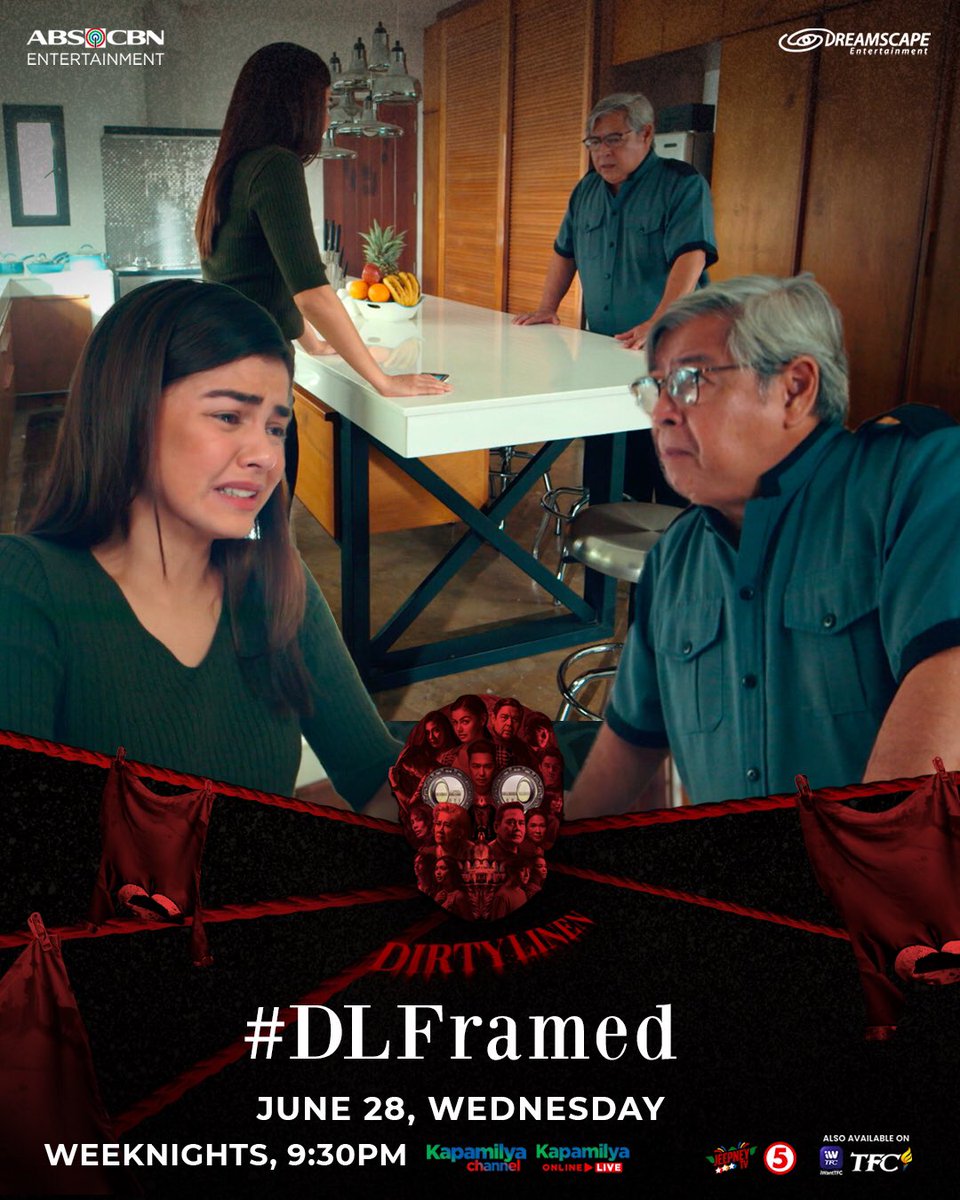 DreamscapePH's tweet photo. Ano ang binabalak ni Mila para matapos na ang giyera laban sa mga Fiero? Alamin mamaya sa #DLFramed

#DirtyLinen, 9:30PM sa Kapamilya Channel, Kapamilya Online Live, Jeepney TV, A2Z Channel 11, TV5! Mapapanood rin sa iWantTFC at TFC! https://t.co/F7SjgqWBda