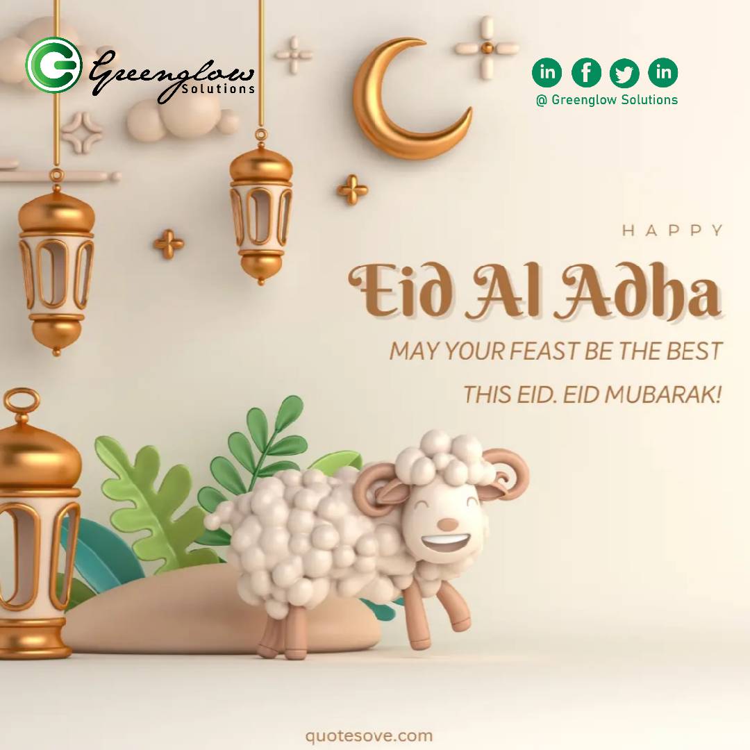 Greenglowpost's tweet photo. Wishing all our Muslim Brothers and Sisters Happy Eid Al Adha. May we continue in the peace of Allah.

#greenglowsolutions
#EidUlAdha2023
#EidMubarak
#brandstrategy https://t.co/29jURp3BxO