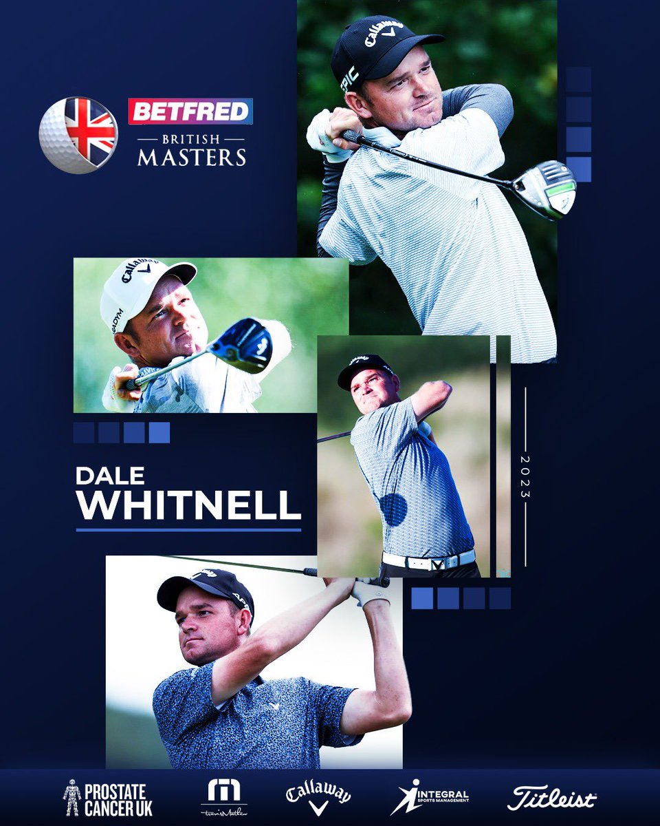 A huge good luck to @Dale_Whitnell as he competes in the @british_masters on the @DPWorldTour tomorrow. ⛳️ He’ll be a proud ambassador of @ProstateUK for this event. 🤝 #BetfredBritishMasters 🇬🇧