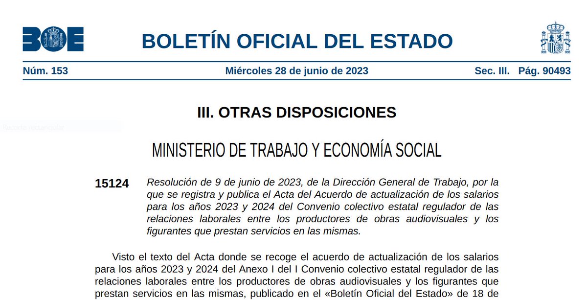 CntArts's tweet image. Atención! 😉 Nuevas tablas salariales para los compañeros y compañeras figurantes
👇🏾👇🏾👇🏾👇🏾🤓👇🏾👇🏾👇🏾👇🏾
boe.es/boe/dias/2023/…

#Figurantes #Figuración