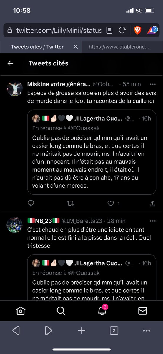 LiilyMinii's tweet photo. Comme d’han, on dit des choses vraies mais qui dérangent et on se fait insulter pck ils comprennent pas ce qu’on dit.
Bref, à signalez ces gens pour le bien de Twitter.
Merci à ceux qui le feront. https://t.co/Uo4TQnv0Oq