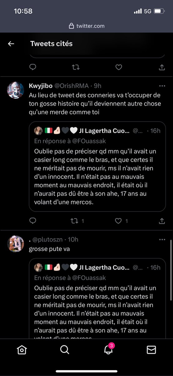 LiilyMinii's tweet photo. Comme d’han, on dit des choses vraies mais qui dérangent et on se fait insulter pck ils comprennent pas ce qu’on dit.
Bref, à signalez ces gens pour le bien de Twitter.
Merci à ceux qui le feront. https://t.co/Uo4TQnv0Oq