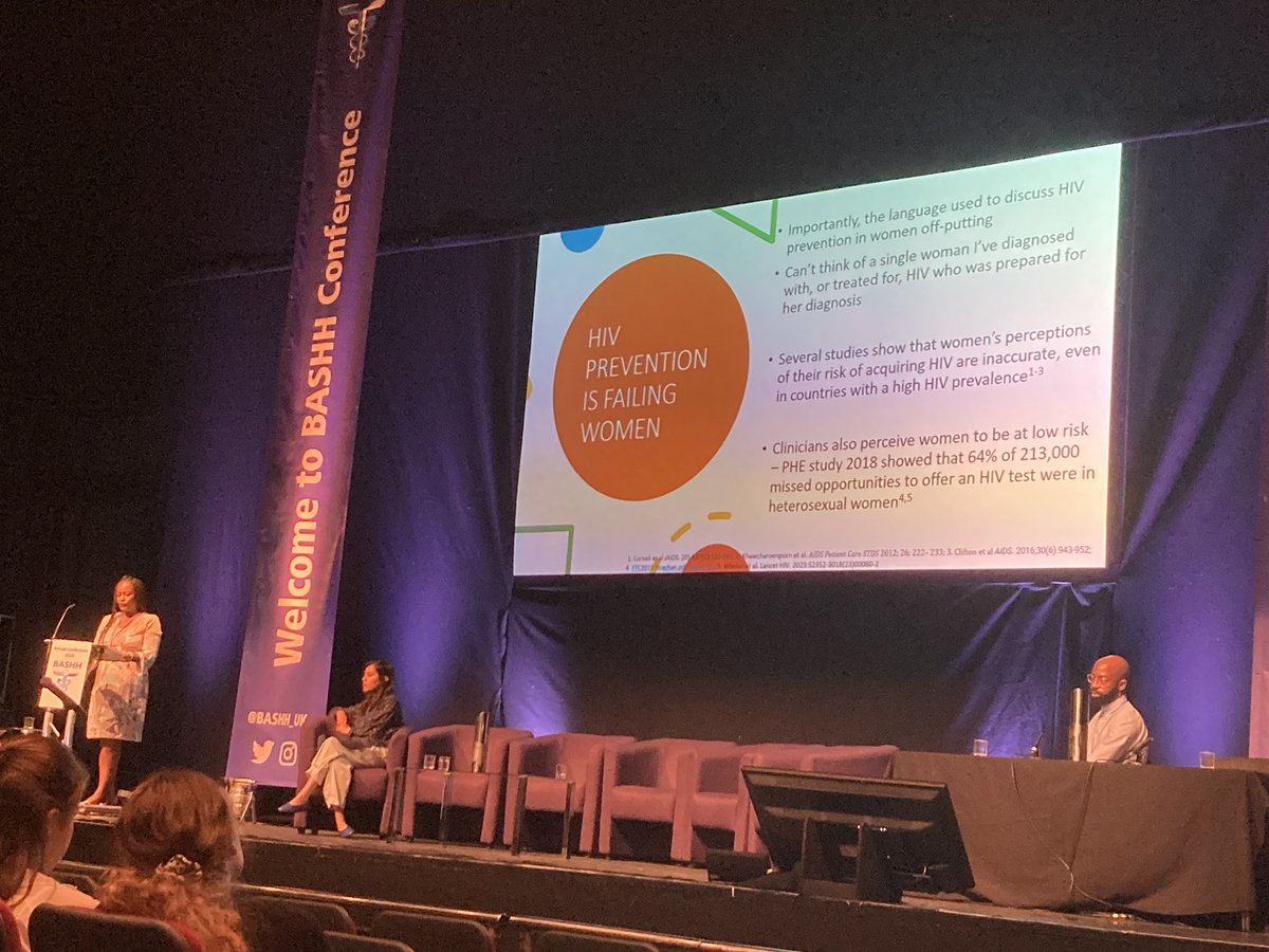 Preventx's tweet photo. “HIV prevention is failing women” @DrNnekaNwokolo says clinicians perceive women to be low-risk and miss opportunities to test. #BASHH2023 #RMCSIG https://t.co/FdISzsowO2