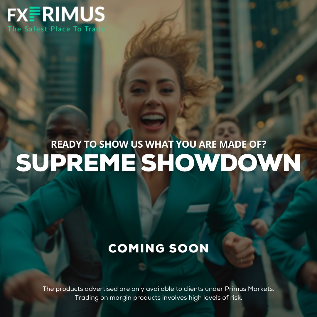 FXPRIMUS's tweet image. Supreme Trader Showdown is just around the corner: show off your skills and prove your supremacy!

Keep an eye out for more information! Coming soon.

#FXPRIMUS #SupremeShowdown #TradingCompetition

*The products advertised are only available to clients under Primus Markets.