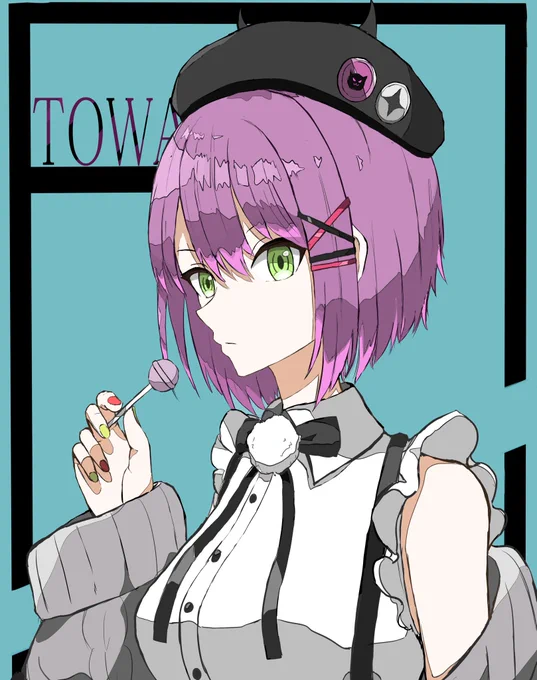 トワ様#TOWART  #常闇トワ #イラスト 