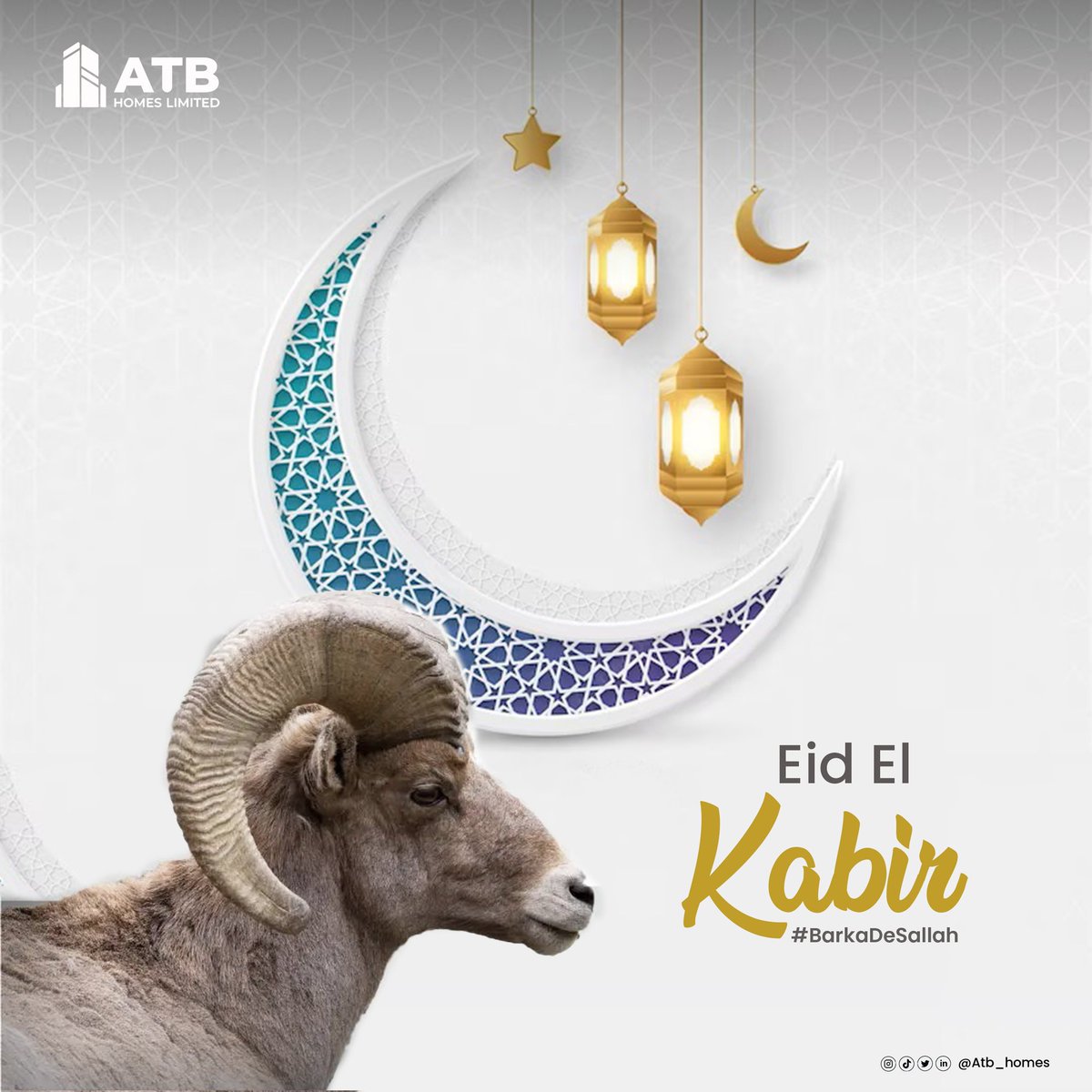atb_homes's tweet photo. This is a season to reflect, give thanks, and share the joys of togetherness. 

May this Eid bring you moments of love, peace, and happiness that linger in your hearts forever. 

Eid Mubarak from all of us to you yours! 🕌✨🌟 

#eideladha 
#eidmubarak
#atbhomes https://t.co/d5fk8WSlX0
