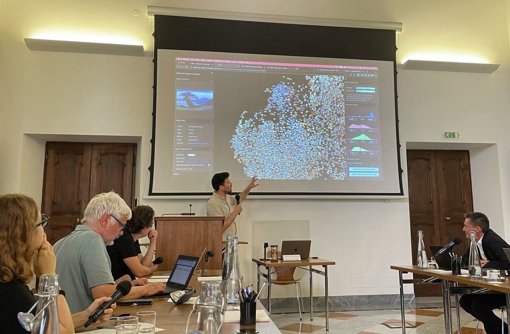 Tillmann Ohm (@tillmannohm) on Twitter photo 2nd day of "Towards a Collaborative Cultural Analysis of the City of Rome" at <a href="/BiblHertz/">Bibliotheca Hertziana</a> <a href="/maxplanckpress/">Max Planck Society</a>. I had the pleasure to introduce our #CollectionSpaceNavigator
🎥Recording:
vimeo.com/event/3517405
#arthistory #research #libraries #culturalheritage 2nd day of "Towards a Collaborative Cultural Analysis of the City of Rome" at <a href="/BiblHertz/">Bibliotheca Hertziana</a> <a href="/maxplanckpress/">Max Planck Society</a>. I had the pleasure to introduce our #CollectionSpaceNavigator
🎥Recording:
vimeo.com/event/3517405
#arthistory #research #libraries #culturalheritage