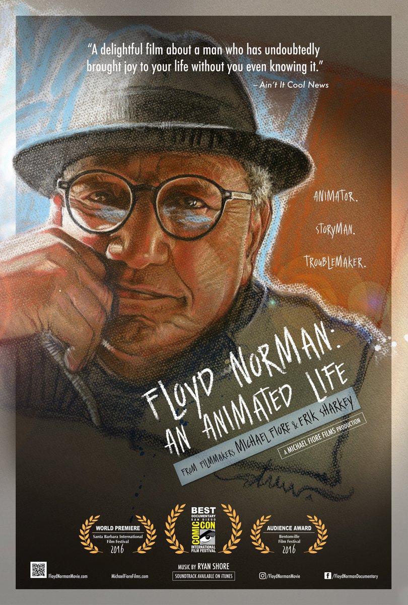 TCMComingUp's tweet photo. #ComingUpOnTCM
FLOYD NORMAN: AN ANIMATED LIFE (2016) #CosmoAnzilotti #JaneBaer @Paul_Dini
Dirs.: #MichaelFiore, #ErikSharkey 7:45 PM PT
Biography of @FloydNorman, Disney's first Black animator and a legendary storyman.
1h 34m | Documentary | TV-G
#TCM #SaveTCM https://t.co/8ZfsGeCsbp
